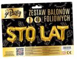 Go Party Szett Fólia Léggömb "100 Éves" Arany