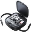 USAMS Cablu 3 in 1 pentru incarcare si transfer de date USAMSN US-SJ650, USB-A / USB-C / Lightning / MicroUSB, 60W, 2A, 480 Mbps, 1m, Negru (6958444908113)
