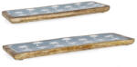 Bizzotto Set 2 tavi lemn mango email Palms 38x12x2h, 46x15x2h (0551011) Tava