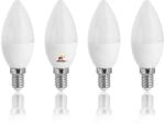 Esperanza Set 4 becuri LED E14 5W 470lm C37 lumina calda, 30.000h (ELL145-5901299927182)