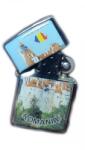  Bricheta Metalica Cu Benzina Personalizata Romania Castelul Bran (DLMGG-381) Bricheta