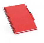  Notepad Cu Spirala B6 Cu 160 De Pagini Reciclate Liniate, Coperta Tare Si Suport Pentru Pix, 13x18 Cm, Rosu (DLMGG-4536)