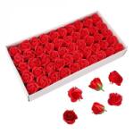  Set 50 Flori De Sapun Trandafiri, Rosu, 5 Cm (DLMGG-4895)