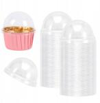 Orzeszku Fedél muffinokhoz, muffin formákhoz, muffinokhoz Átlátszó 100db (Pokrywki na papilotki do muffinek 100)