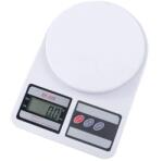  Cantar De Bucatarie, Electronic, Display Lcd 2 Inch, Functie Tara, Maxim 10 Kg, Alb, 24x17x4 Cm (DLMGG-641) Cantar baie