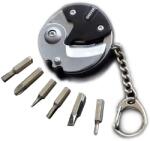  Cutit Mini Breloc Multifunctional Surubelnite Din Otel Inoxidabil Cutit Pliabil, Negru (DLMGG-3796)