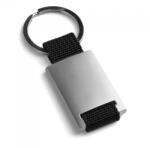  Breloc Din Metal Si Chingi, 28 X 60 X 6 Mm, Negru (DLMGG-4543)