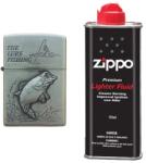  Bricheta Tip Zippo, 3d Relief, Metalica, Peste Si Lichid Zippo 125 Ml P4 (DLMGG-325) Bricheta