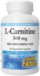 Natural Factors L-Carnitine 500 mg, 60 Capsules