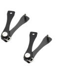  Pachet doua organizatoare chei, Compact Flex, tip breloc, ajustabil, Aluminiu, Negru (1581469 - A117 + A117)