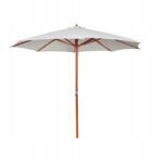 vidaXL Kerti napernyő, fa, hajtókar, 300 x 258 cm, homokfehér, 363105 (40437)