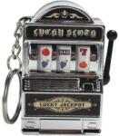  Breloc Model Slot Machine, Mecanism Functional, 4x6 Cm, Plastic, Argintiu (DLMGG-4443)