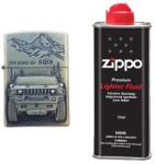  Bricheta Tip Zippo, 3d Relief, Metalica, King Of 4wd Si Lichid Zippo 125 Ml M3 (DLMGG-321) Bricheta