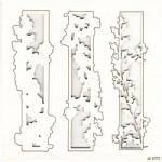 Scrapiniec Tekturka karácsonyi kandalló tűz mellett 3D szegély Scrapiniec (5773)