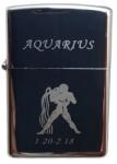  Bricheta Metalica Gravata Zodie Varsator, Aquarius Zodiac, 3, 5 X 5.5 Cm (DLMGG-4681) Bricheta