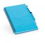  Notepad Cu Spirala B6 Cu 160 De Pagini Reciclate Liniate, Coperta Tare Si Suport Pentru Pix, 13x18 Cm, Albastru Deschis (DLMGG-4539)