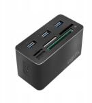 LogiLink USB3.2 8 portos dokkoló állomás, mini, fekete (CR0046)