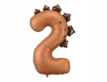 Party Deco Léggömb Szám 2 Dinoszaurusz 92 cm, Fólia lufi gyerekeknek