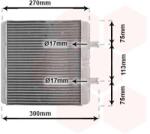 VAN WEZEL Výmenník tepla vnútorného kúrenia VAN WEZEL 28006048 (28006048)