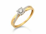 Lovrin Arany gyűrű 585 kétszínű gyémántokkal 0.13 ct r15 ajándék (44243165)