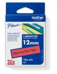 Brother TZE-431, piros/fekete, 12 mm (TZE431)