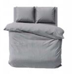 Detexpol Prémium sima csíkos szatén ágyneműhuzat 180x200 szürke (2342259)