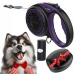 Dogness Automata póráz Kutyának, Szalagos, felcsévélhető tároló Dogness 5m, 36 kg-ig, L méret (5906154740586)