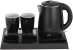 Adler Set Fierbator electric Adler AD 1387 Capacitate 1L Tava si 2 Cani Ceramice 1300W Negru (AD 1387) Fierbator