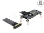 Delock PCI Express 3.0 x4 M. 2 M kulcsos adapter ventilátorral és 10 cm-es kábellel (64357) - flylite