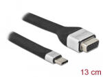 Delock FPC lapos csík kábel USB Type-C - VGA (DP Alt Mode) 13 cm (86935) (86935) - flylite