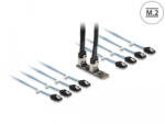 Delock Converter M. 2 2280 kulcs B+M dugó 8 x SATA-hoz (64211) - flylite
