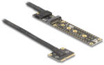 Delock adapter Mini PCIe apa M. 2 Key M anya csatlakozóra 20 cm-es kábellel (81501) - flylite