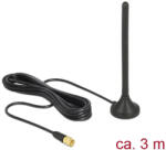 Delock LTE / GSM / UMTS antenna SMA-dugó 2, 5 dBi irányítatlan, rögzített, mágneses talppal és csatla (12419)