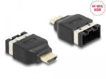 Delock HDMI autóipari adapter HDMI-E anya HDMI-A dugóhoz, 4K 60 Hz (65963) - flylite