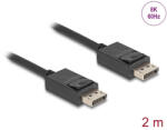Delock DisplayPort kábel 8K 60 Hz 40 Gbps 2 m (80493) - flylite