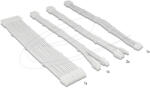 Delock Tápkábel-hosszabbító készlet, 30 cm, 5 darabos, fehér, harisnyázott kivitelben, kábelfésűkkel (1 x 24 tűs ATX, 1 x 12 + 4 tűs 12VHPWR PCIe 5.0, 1 x 4 + 4 tűs EPS, 2 x 6 + 2 tűs PCIe) (84542)