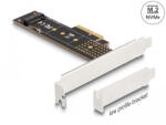 Delock PCI Express x4-kártya - 1 x belső NVMe M. 2 Key M 110 mm - alacsony profilú formatényező (89836) - flylite