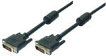 LogiLink DVI kábel, DVI-D/M - DVI-D/M, 1080p, 2x ferrit, 3 m (CD0002) (CD0002) - flylite