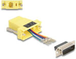 Delock D-Sub 15-tűs dugó RJ12 anya összekötő adapter sárga (67086) - flylite