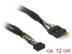 Delock Kábel USB 2.0-s csatlakozóhüvellyel, 2, 00 mm, 10 tu > USB 2.0-s csatlakozódugó, 2, 54 mm, 10 t (41977) - flylite