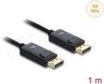 Delock Koaxiális DisplayPort kábel 16K 60 Hz 80 Gbps fonott borítással 1 m (81671)