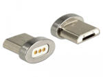 Delock USB Micro-B típusú apa mágneses csatlakozó (65929) (65929)
