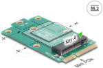 Delock Mini PCIe apa - M. 2 kulcs A csatlakoztató adapter (64339) (64339) - flylite