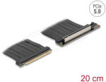 Delock PCI Expressz riser kártya 5.0 x16 apa - x16 szlot kábellel 20 cm (81289) - flylite