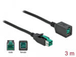 Delock PoweredUSB bővítőkábel 12 V 3 m (85982) - flylite