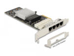 Delock PCI Express x4 Kártya - 4 x RJ45 Gigabit LAN porthoz Bypass (88610) (88610) - flylite