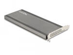 Delock PCI Expresz 4.0 x16 kártya - 4xbelső NVMe M. 2 M-kulcs hűtőbordával és ventilátorral-elágazás (90079) (90079) - flylite