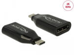 Delock Adapter USB Type-C csatlakozódugóval - DisplayPort csatlakozóhüvellyel (DP váltakozó mód) 4K 60 Hz (64151) - flylite