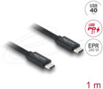 Delock Koaxiális USB 40 Gbps kábel USB PD 3.1 240 W 1 m (81706)