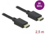 Delock Ultra nagy sebességű HDMI kábel 48 Gbps 8K 60 Hz 2, 5 m (85389) (85389) - flylite